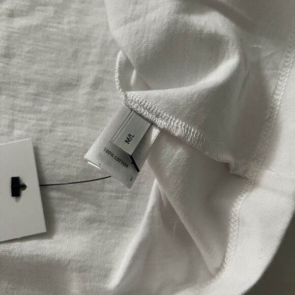 St. John Pre Fall 2022 White Short Sleeve T Shirt Dress 100% Cotton Medium/Large - Picture 6 of 9